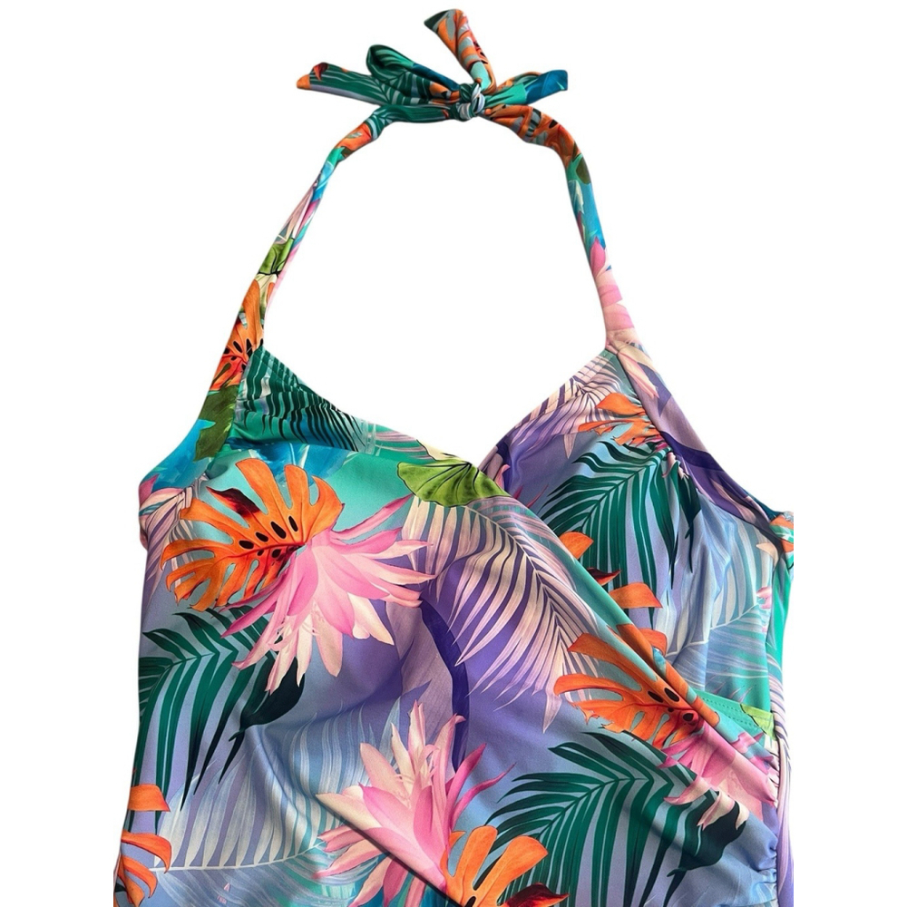 Boston Proper Carmen Marc Valvo One Piece Swimsuit 14 NWT - Picture 2 of 8